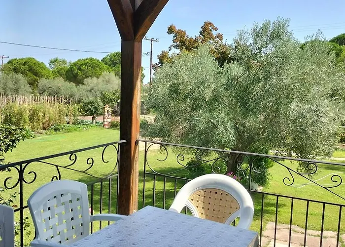 House In With Big Garden For 5 Persons. Vourvourou